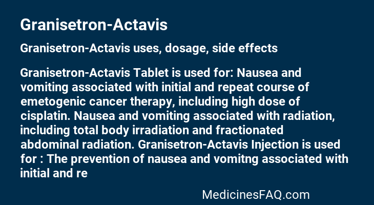 Granisetron-Actavis