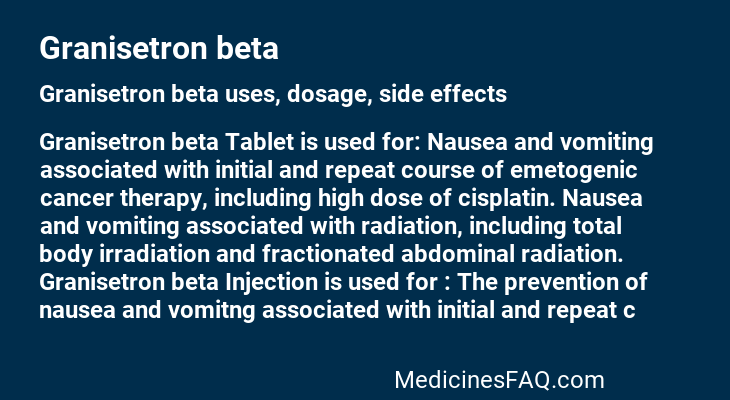 Granisetron beta