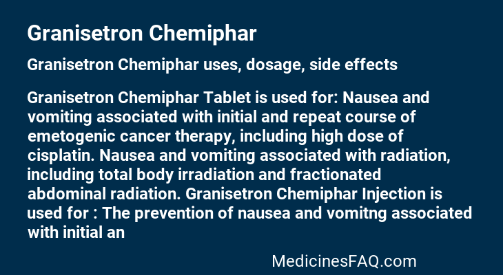 Granisetron Chemiphar