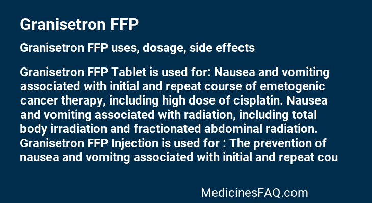 Granisetron FFP