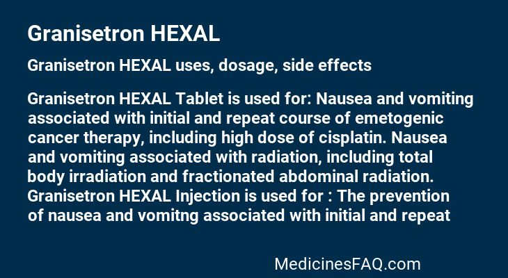 Granisetron HEXAL