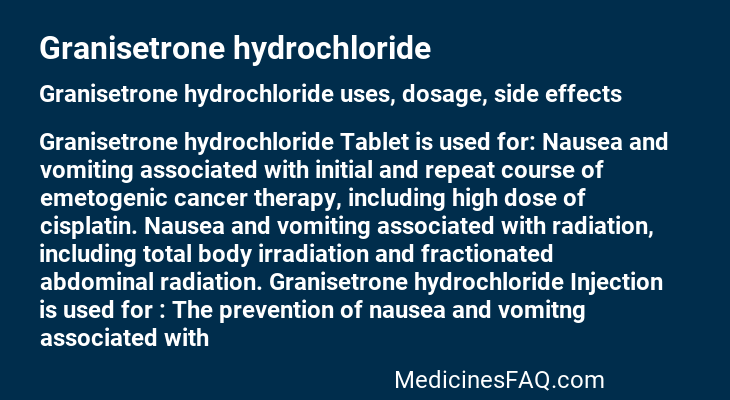 Granisetrone hydrochloride