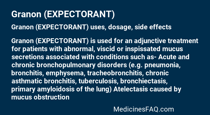 Granon (EXPECTORANT)