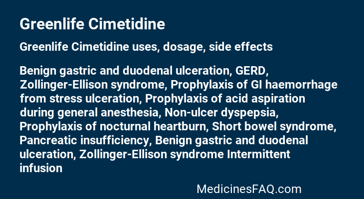 Greenlife Cimetidine