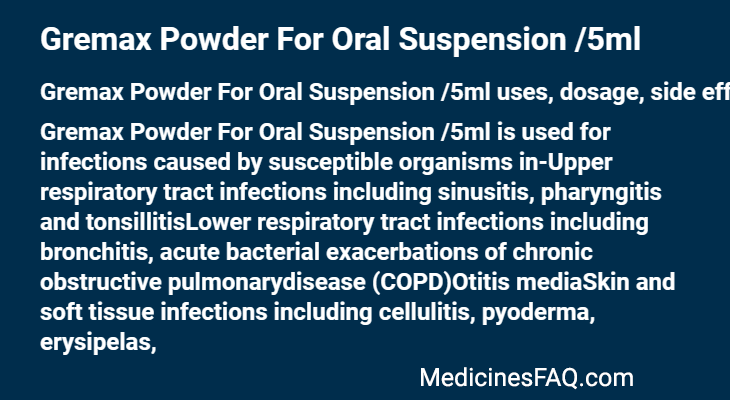Gremax Powder For Oral Suspension /5ml