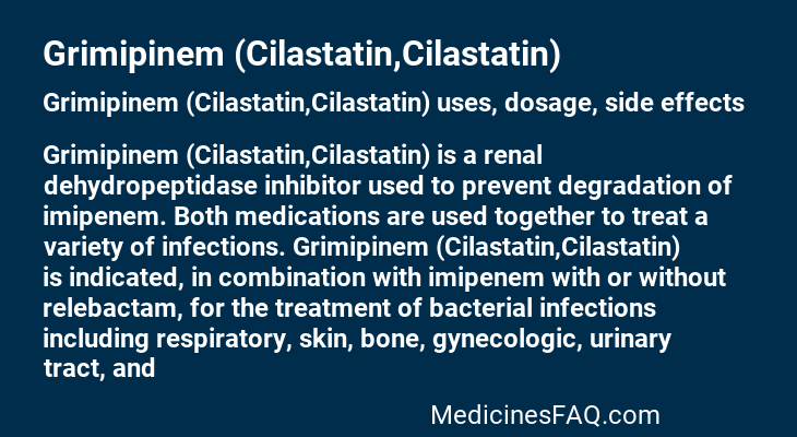 Grimipinem (Cilastatin,Cilastatin)