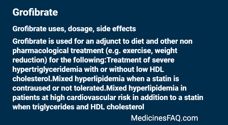 Grofibrate