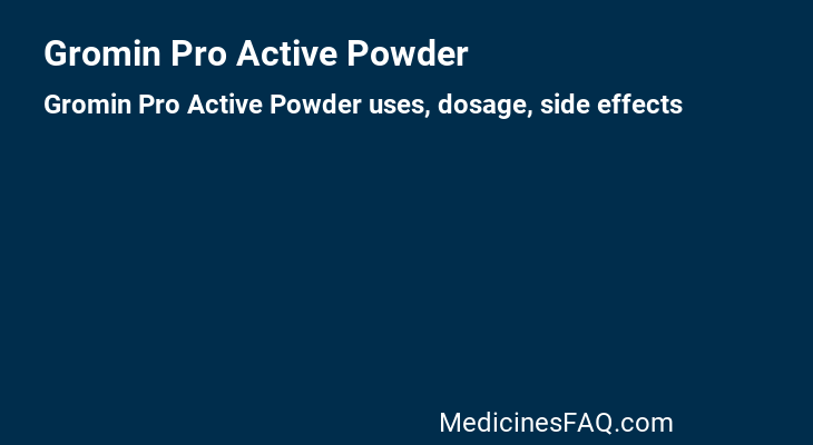 Gromin Pro Active Powder