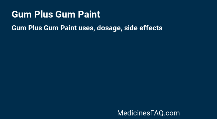 Gum Plus Gum Paint
