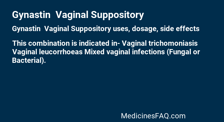 Gynastin  Vaginal Suppository