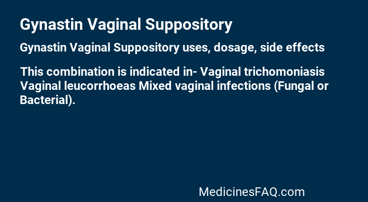 Gynastin Vaginal Suppository