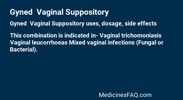 Gyned  Vaginal Suppository