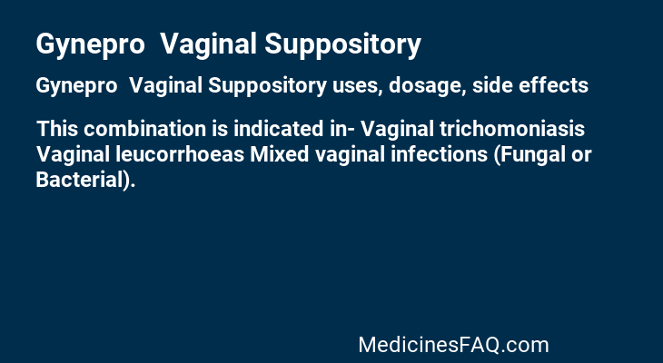 Gynepro  Vaginal Suppository