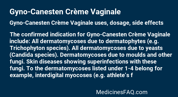 Gyno-Canesten Crème Vaginale