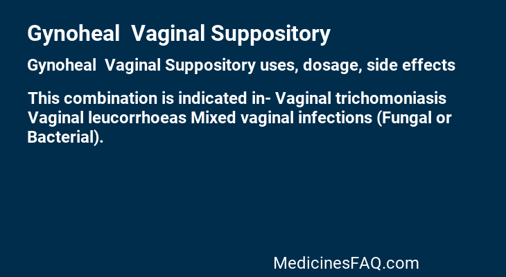 Gynoheal  Vaginal Suppository