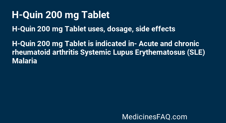 H-Quin 200 mg Tablet