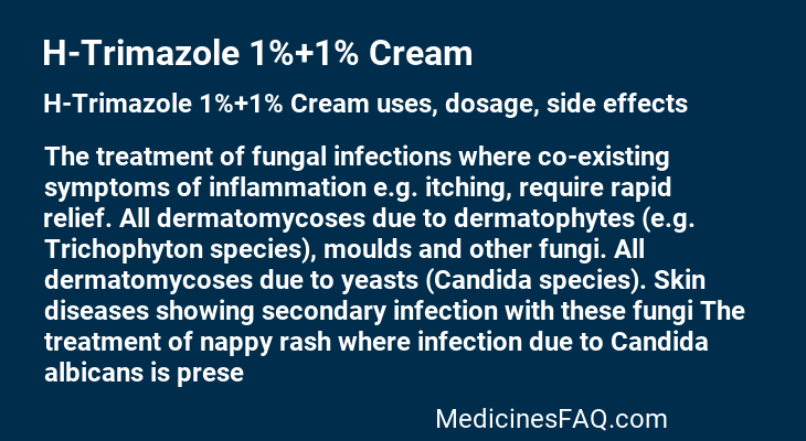 H-Trimazole 1%+1% Cream