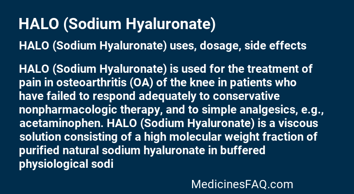 HALO (Sodium Hyaluronate)