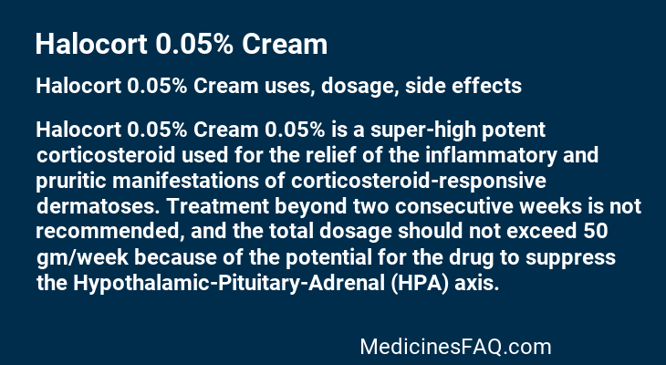 Halocort 0.05% Cream