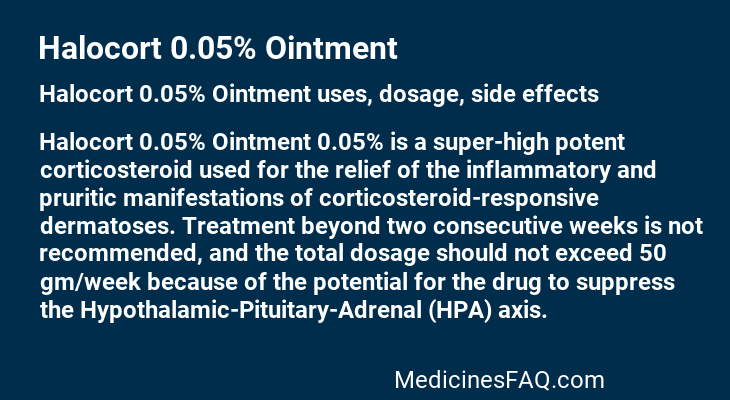 Halocort 0.05% Ointment