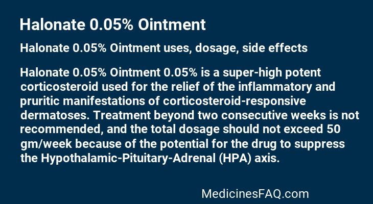 Halonate 0.05% Ointment