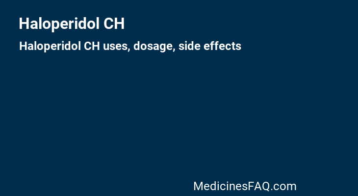 Haloperidol CH