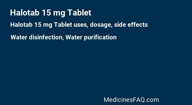 Halotab 15 mg Tablet