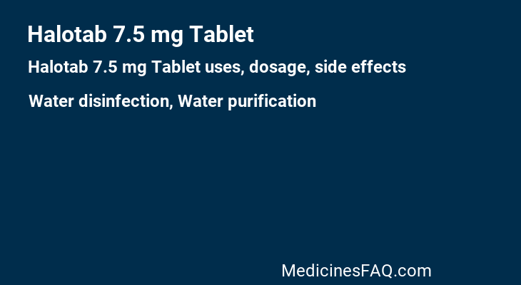 Halotab 7.5 mg Tablet