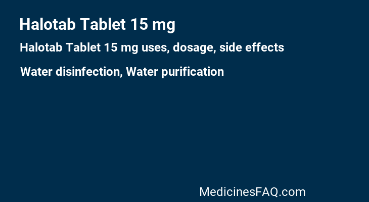 Halotab Tablet 15 mg