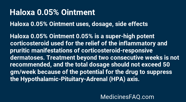 Haloxa 0.05% Ointment