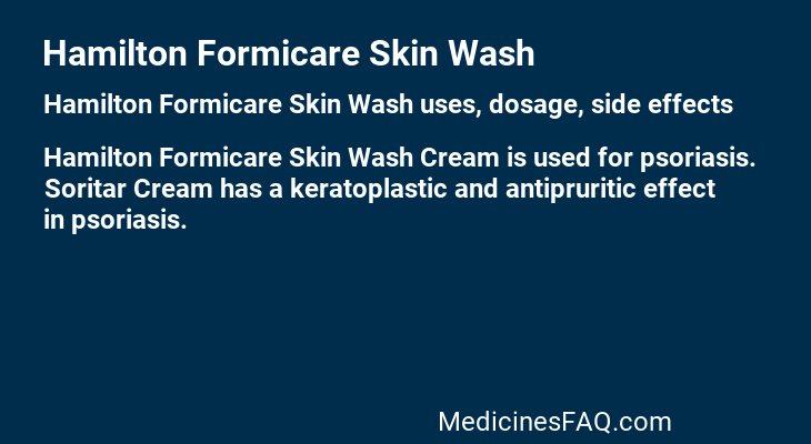 Hamilton Formicare Skin Wash