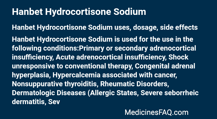 Hanbet Hydrocortisone Sodium