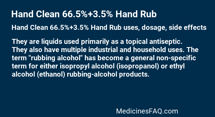 Hand Clean 66.5%+3.5% Hand Rub