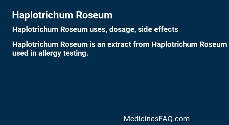 Haplotrichum Roseum