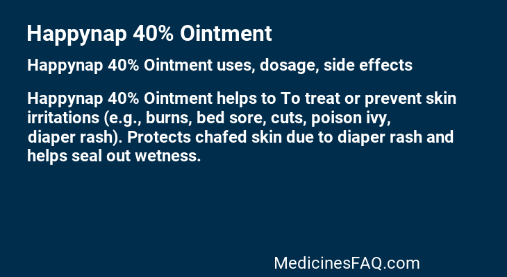 Happynap 40% Ointment