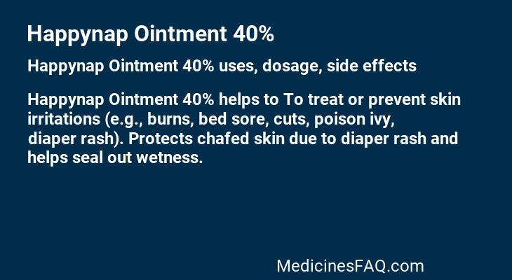 Happynap Ointment 40%