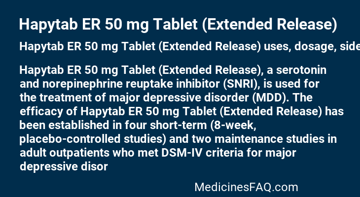 Hapytab ER 50 mg Tablet (Extended Release)