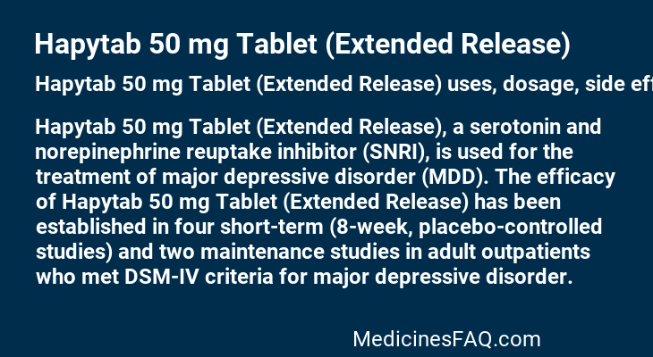 Hapytab 50 mg Tablet (Extended Release)