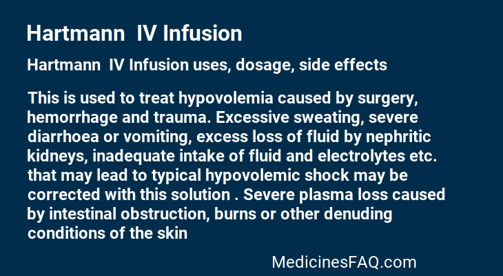 Hartmann  IV Infusion