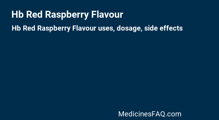 Hb Red Raspberry Flavour