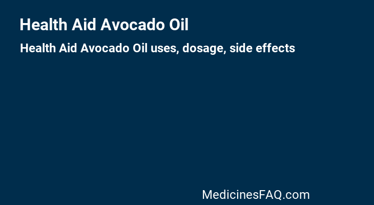 Health Aid Avocado Oil