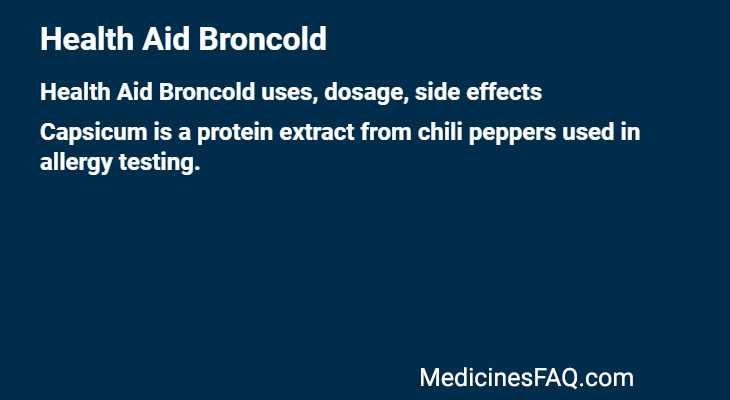 Health Aid Broncold