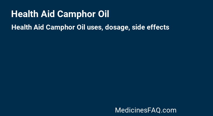 Health Aid Camphor Oil