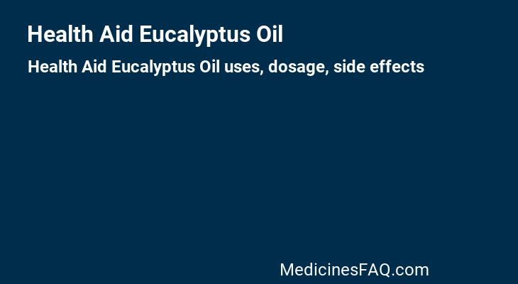 Health Aid Eucalyptus Oil