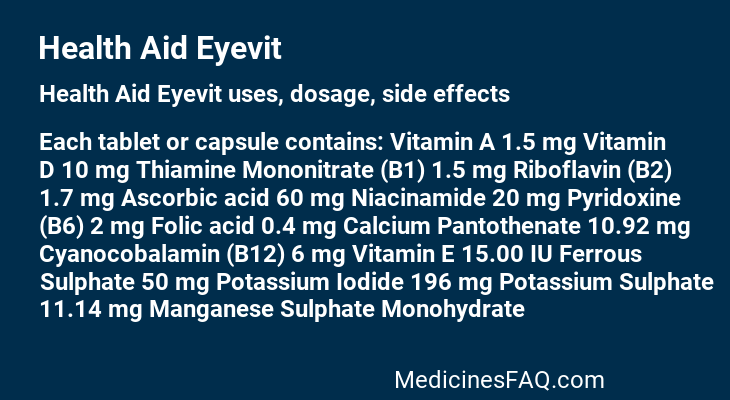 Health Aid Eyevit