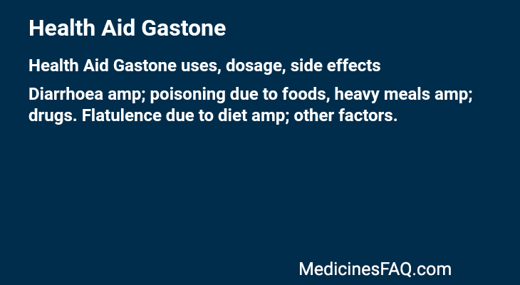 Health Aid Gastone