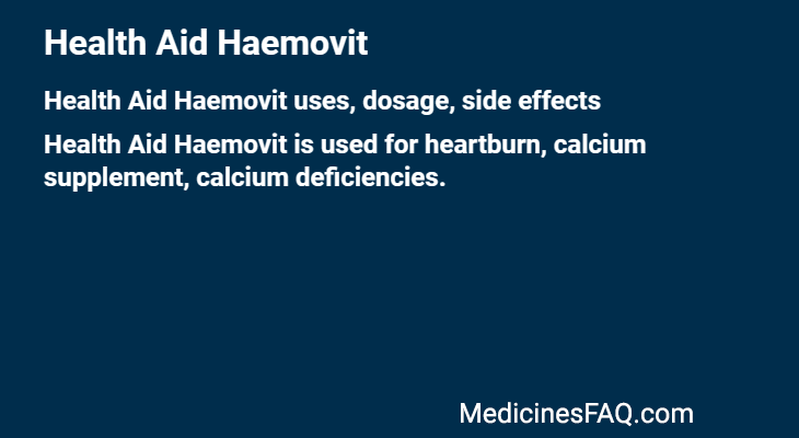 Health Aid Haemovit