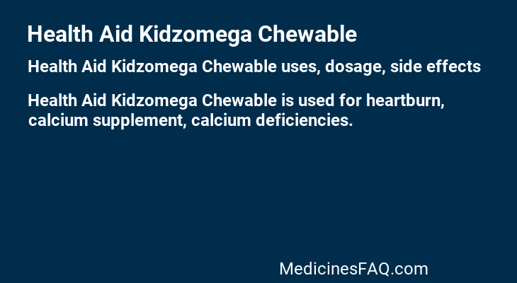 Health Aid Kidzomega Chewable