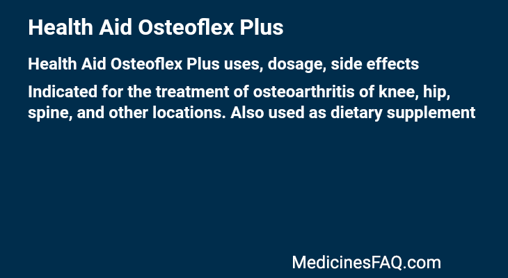 Health Aid Osteoflex Plus