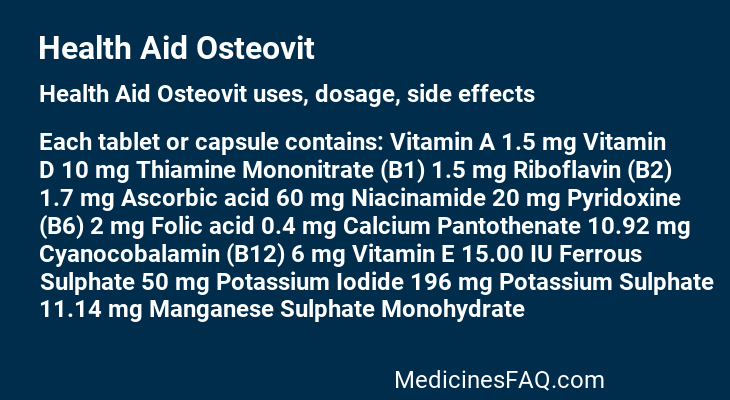 Health Aid Osteovit